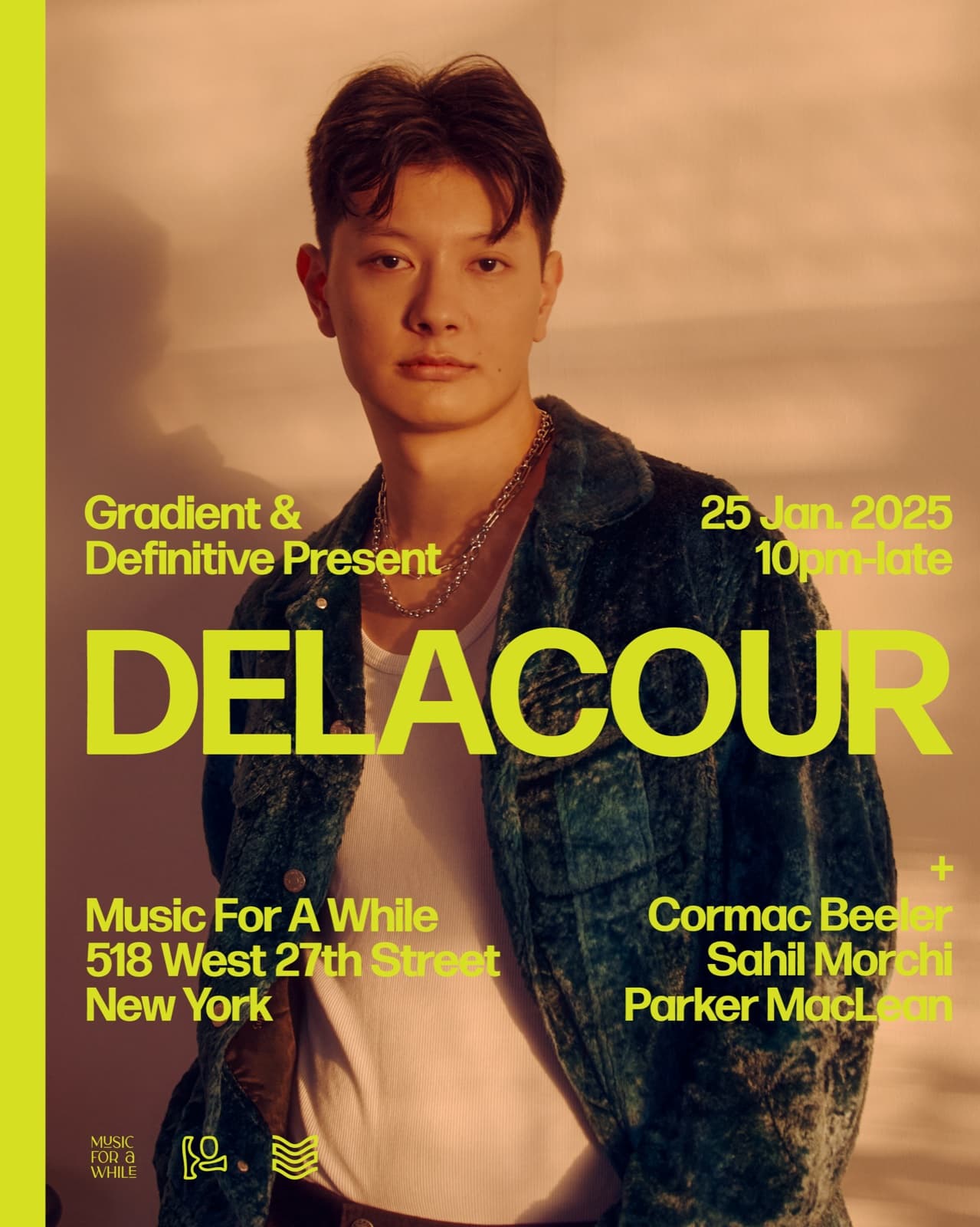 Gradient x Definitive presents: Delacour flyer